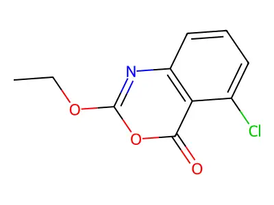 5-Chloro-2-ethoxy-3,1-benzoxazin-4-one structure