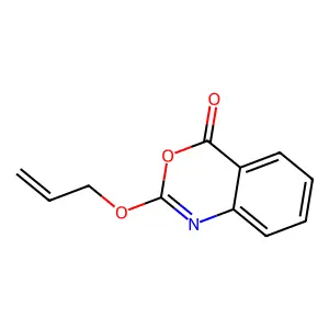 2-Prop-2-enoxy-3,1-benzoxazin-4-one structure