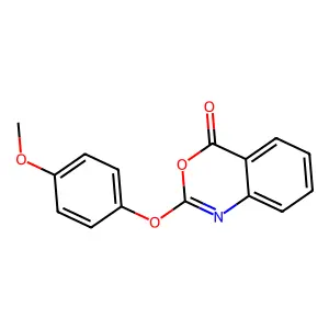 2-(4-Methoxyphenoxy)-3,1-benzoxazin-4-one structure