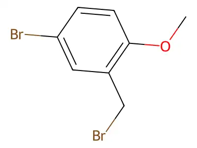 4-Bromo-2-(bromomethyl)-1-methoxybenzene structure