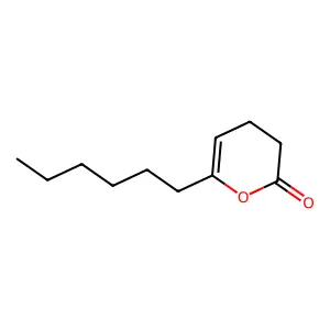 6-Hexyl-3,4-dihydro-2H-pyran-2-one structure