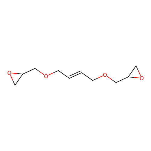 1,4-Bis(2,3-epoxypropoxy)but-2-ene structure