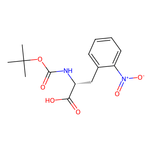 Boc-2-nitro-D-phenylalanine structure