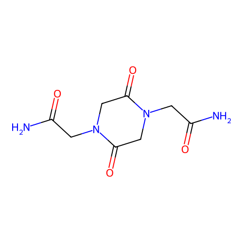 1,4-Piperazinediacetamide, 2,5-dioxo- structure