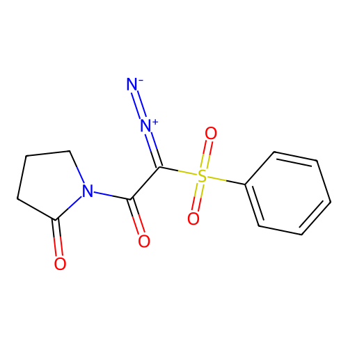 2-Pyrrolidinone, 1-[diazo(phenylsulfonyl)acetyl]- structure