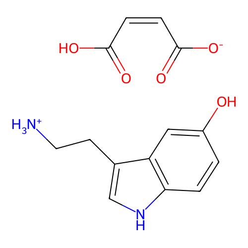 3-(2-Aminoethyl)indole-5-ol, maleate structure
