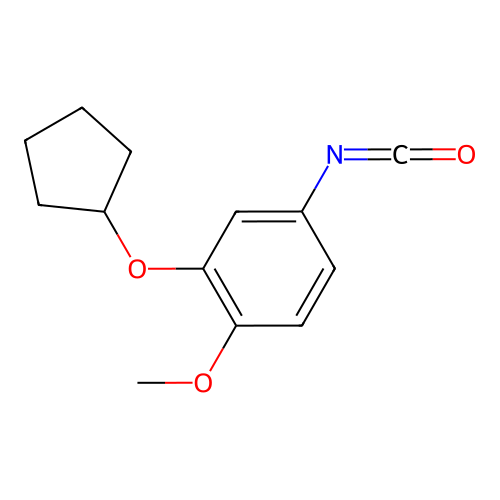 2-(Cyclopentyloxy)-4-isocyanato-1-methoxybenzene structure
