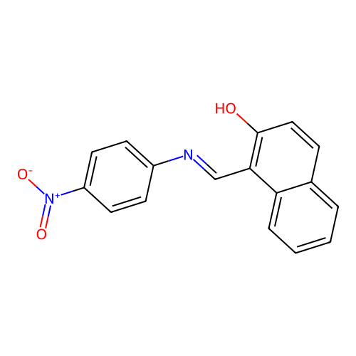1-(4-Nitrophenyliminomethyl)-2-naphthol structure