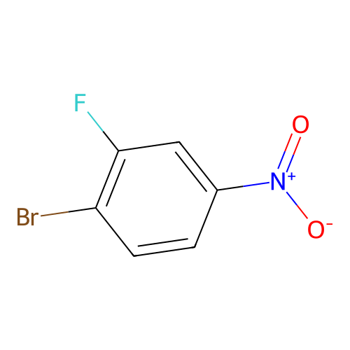 1-Bromo-2-fluoro-4-nitrobenzene structure