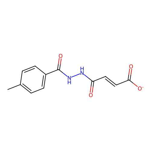 4-[2-(4-Methylbenzoyl)hydrazinyl]-4-oxobut-2-enoate structure