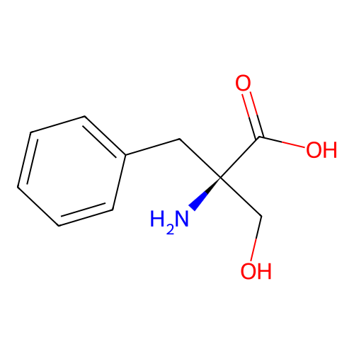alpha-Hydroxymethylphenylalanine structure