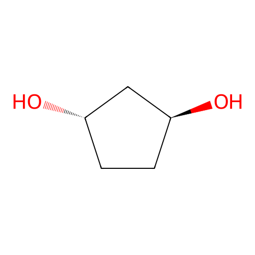 1,3-Cyclopentanediol, trans- structure