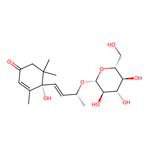 6S,9R-Roseoside structure