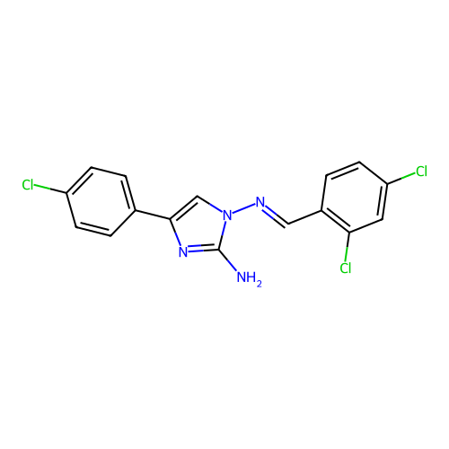 C16H11Cl3N4 structure