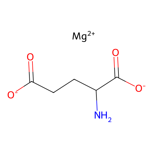 Magnesium 2-aminopentanedioate structure