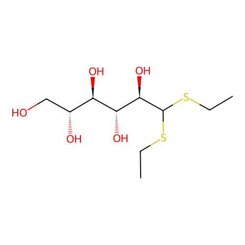 D-Allose, diethyl dithioacetal structure