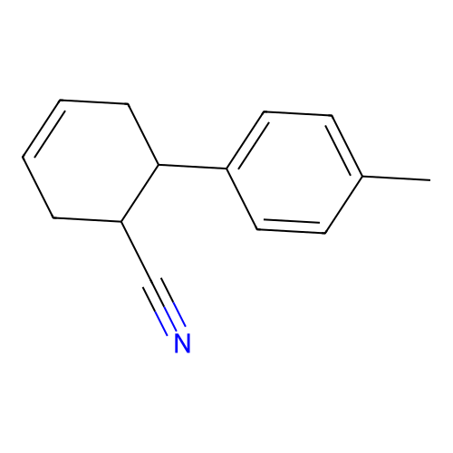 3-Cyclohexene-1-carbonitrile, 6-(4-methylphenyl)- structure