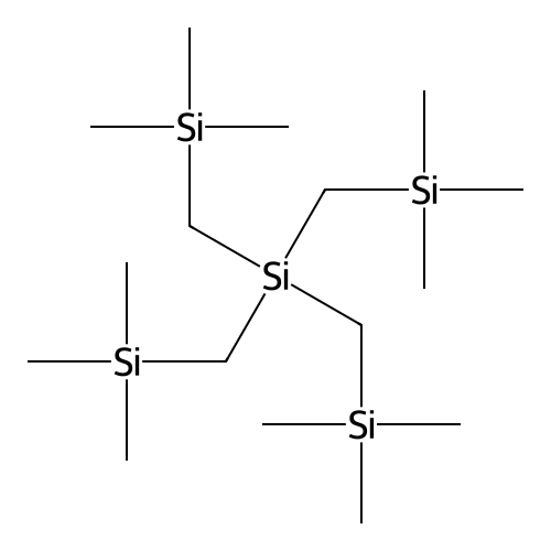 Trimethyl({tris[(trimethylsilyl)methyl]silyl}methyl)silane structure