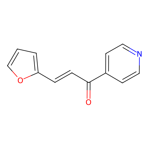 2-Propen-1-one, 3-(2-furyl)-1-(4-pyridyl)-, (E)- structure