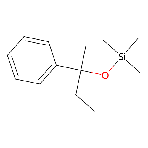 1-Methyl-1-phenylpropyl trimethylsilyl ether structure