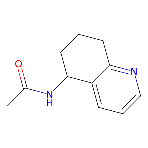 N-(5,6,7,8-tetrahydroquinolin-5-yl)acetamide structure