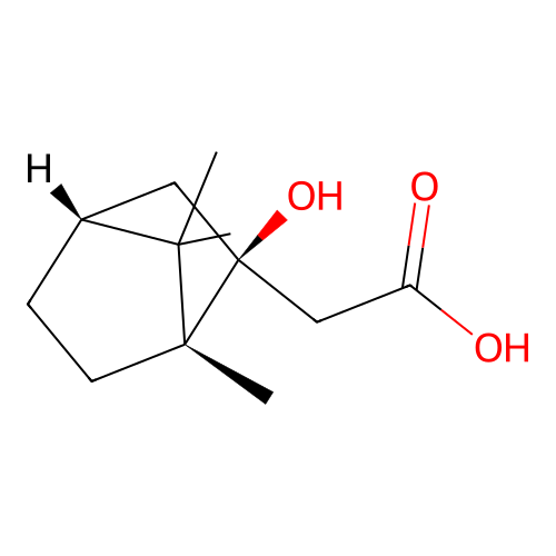 [(1R,2S,4R)-2-Hydroxy-1,7,7-trimethylbicyclo[2.2.1]heptan-2-yl]acetic acid structure