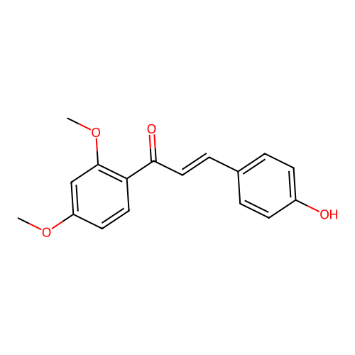 Chalcone, 4-hydroxy-2',4'-dimethoxy- structure