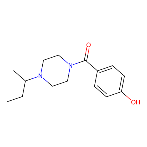 (4-Butan-2-ylpiperazin-1-yl)-(4-hydroxyphenyl)methanone structure