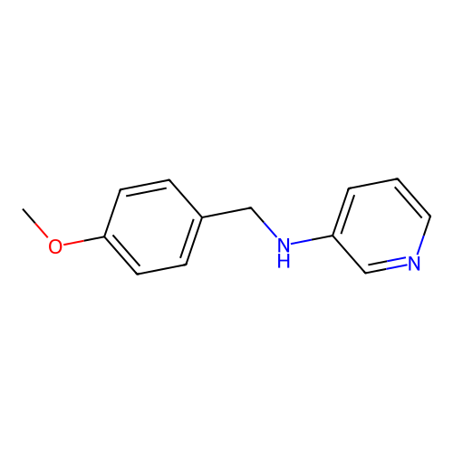 N-[(4-methoxyphenyl)methyl]pyridin-3-amine structure