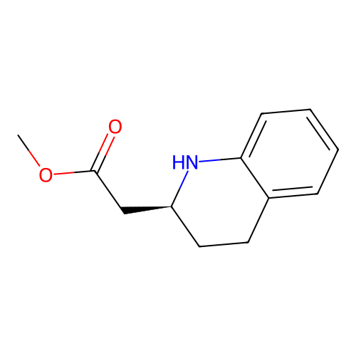 methyl 2-[(2S)-1,2,3,4-tetrahydroquinolin-2-yl]acetate structure