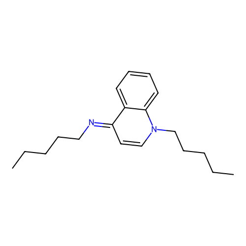 N-(1-Pentyl-4(1H)-quinolinylidene)-1-pentanamine structure