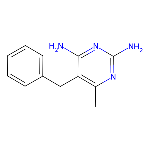 5-苄基-6-甲基嘧啶-2,4-二胺 structure