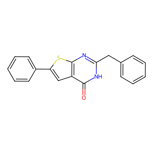 2-Benzyl-6-phenylthieno[2,3-d]pyrimidin-4-ol structure