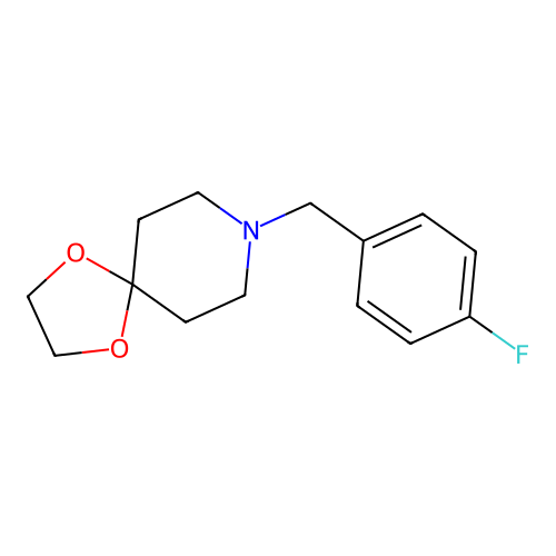 8-[(4-Fluorophenyl)methyl]-1,4-dioxa-8-azaspiro[4.5]decane structure