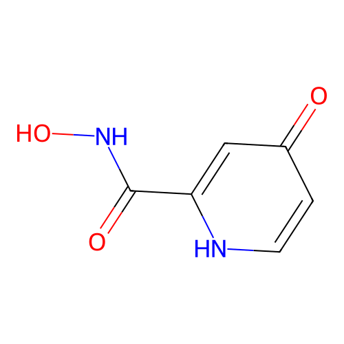 4-Hydroxypyridine-2-carbohydroxamic acid structure