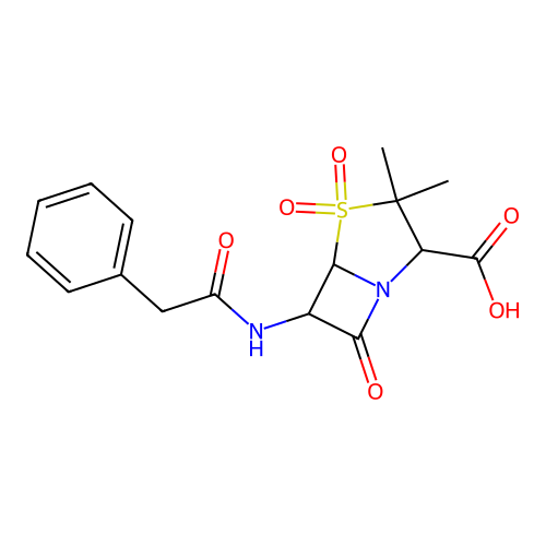 3,3-dimethyl-4,4,7-trioxo-6-[(2-phenylacetyl)amino]-4 structure