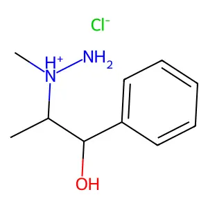 2-(1-Methylhydrazinyl)-1-phenylpropan-1-ol--hydrogen chloride (1/1) structure