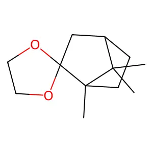 1,7,7-Trimethylspiro[bicyclo[2.2.1]heptane-2,2'-[1,3]dioxolane] structure
