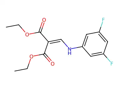 Diethyl 2-[(3,5-difluoroanilino)methylene]malonate structure