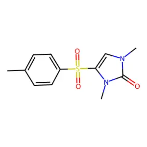 1,3-dimethyl-4-[(4-methylphenyl)sulfonyl]-1,3-dihydro-2H-imidazol-2-one structure