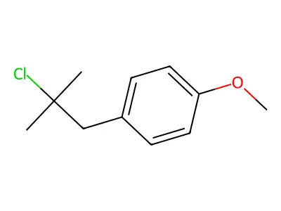 1-(2-Chloro-2-methyl-propyl)-4-methoxy-benzene structure