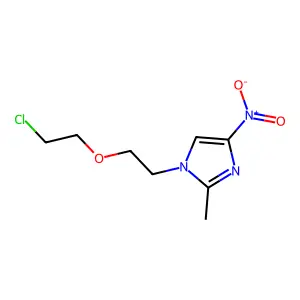 Imidazole, 1-((2-chloroethoxy)ethyl)-2-methyl-4-nitro- structure