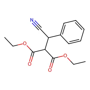 1,3-Diethyl 2-(cyanophenylmethyl)propanedioate structure