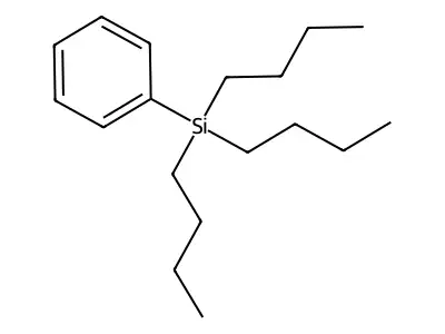 Phenyltributylsilane structure