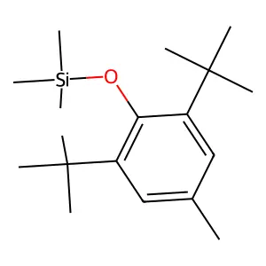 Silane, [2,6-bis(1,1-dimethylethyl)-4-methylphenoxy]trimethyl- structure