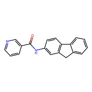 N-(9H-fluoren-2-yl)pyridine-3-carboxamide structure