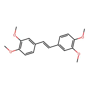 (e)-1,2-Bis(3,4-dimethoxyphenyl)ethene structure