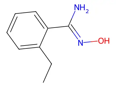 2-ethyl-N'-hydroxybenzenecarboximidamide structure