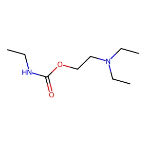 2-(二乙氨基)乙基 N-乙基氨基甲酸酯 structure