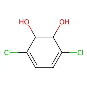 3,5-Cyclohexadiene-1,2-diol, 3,6-dichloro- structure